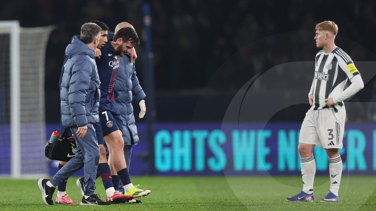 El PSG enfrenta contratiempo con la lesión de Kvaratskhelia durante el partido